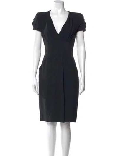 Pre-owned Prada Vintage Knee-length Dress In Black