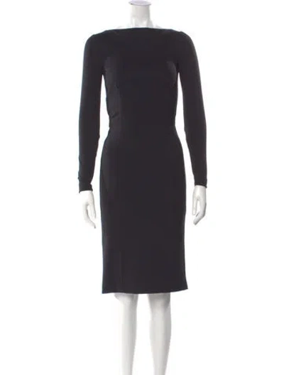 Pre-owned Prada Vintage Knee-length Dress In Black