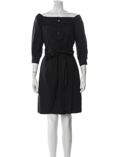 Pre-owned Prada Vintage Knee-length Dress In Black