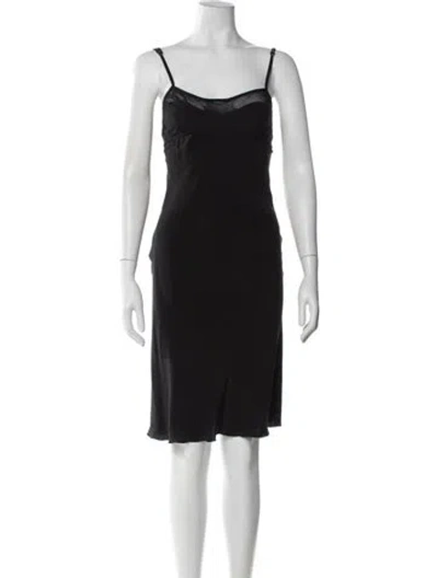Pre-owned Prada Vintage Knee-length Dress In Black