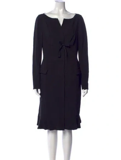 Pre-owned Prada Vintage Knee-length Dress In Black