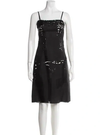Pre-owned Prada Vintage Knee-length Dress In Black
