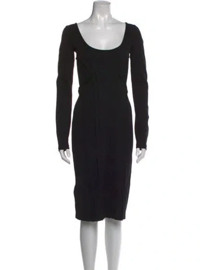 Pre-owned Prada Vintage Knee-length Dress In Black