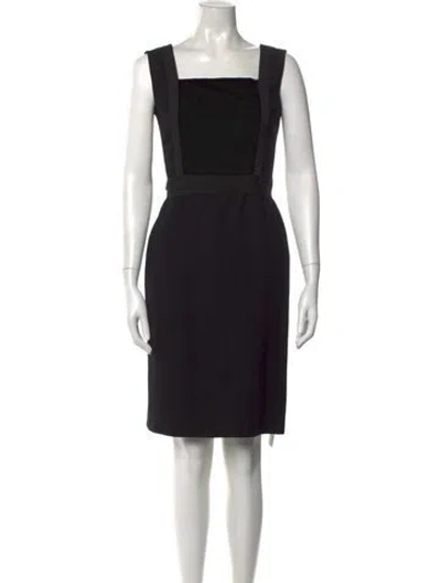 Pre-owned Prada Vintage Knee-length Dress In Black