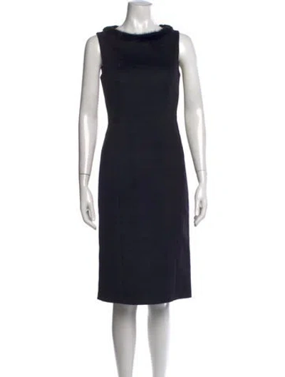Pre-owned Prada Vintage Knee-length Dress In Black