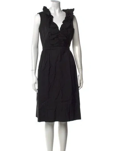Pre-owned Prada Vintage Knee-length Dress In Black
