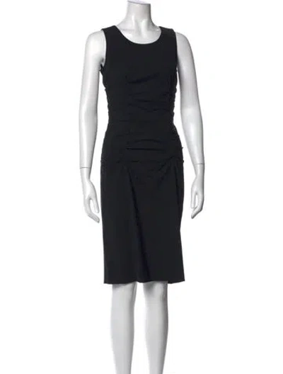 Pre-owned Prada Vintage Knee-length Dress In Black