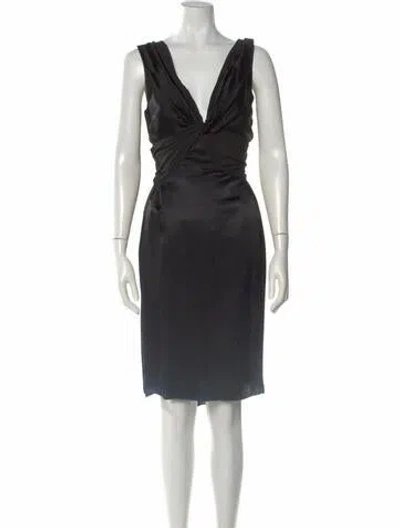 Pre-owned Prada Vintage Knee-length Dress In Black