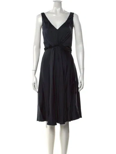 Pre-owned Prada Vintage Knee-length Dress In Black
