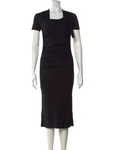 Pre-owned Prada Vintage Knee-length Dress In Black