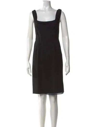 Pre-owned Prada Vintage Knee-length Dress In Black