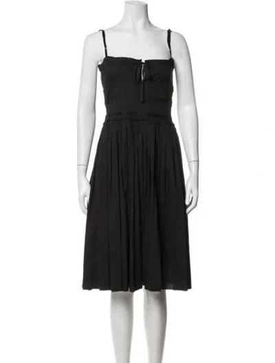 Pre-owned Prada Vintage Knee-length Dress In Black