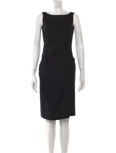 Pre-owned Prada Vintage Knee-length Dress In Black