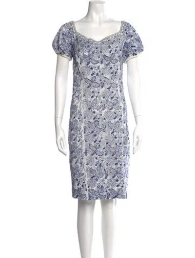 Pre-owned Prada Vintage Knee-length Dress In Blue