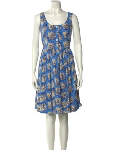 Pre-owned Prada Vintage Knee-length Dress In Blue