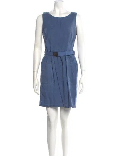Pre-owned Prada Vintage Knee-length Dress In Blue