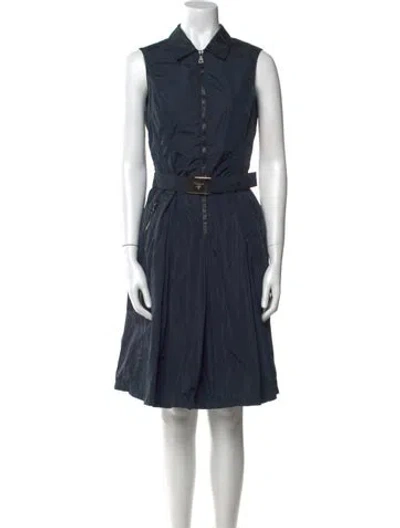 Pre-owned Prada Vintage Knee-length Dress In Blue