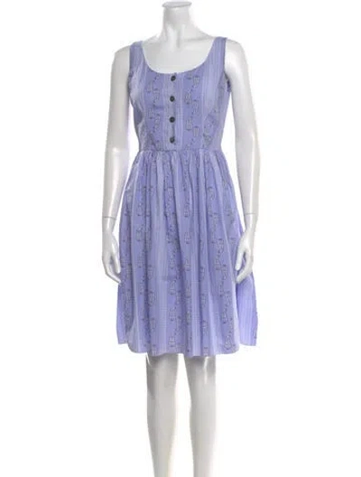 Pre-owned Prada Vintage Knee-length Dress In Blue