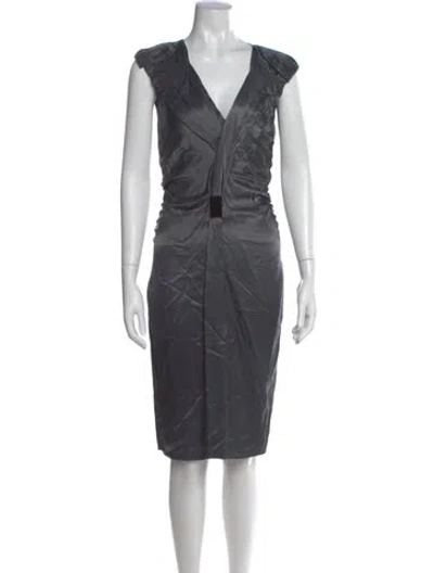 Pre-owned Prada Vintage Knee-length Dress In Blue