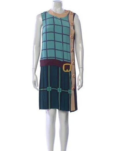Pre-owned Prada Vintage Knee-length Dress In Blue