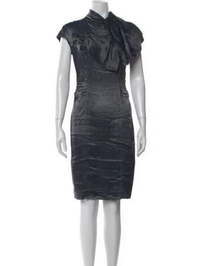 Pre-owned Prada Vintage Knee-length Dress In Blue