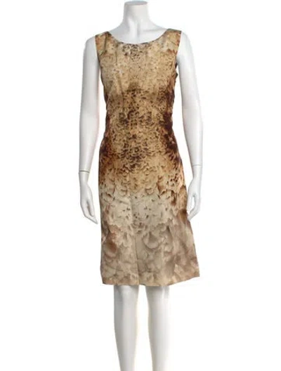 Pre-owned Prada Vintage Knee-length Dress In Brown