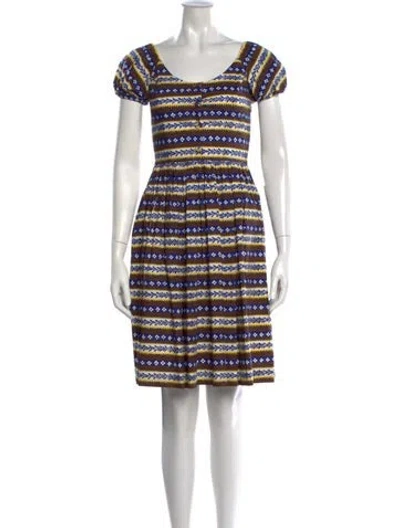 Pre-owned Prada Vintage Knee-length Dress In Brown