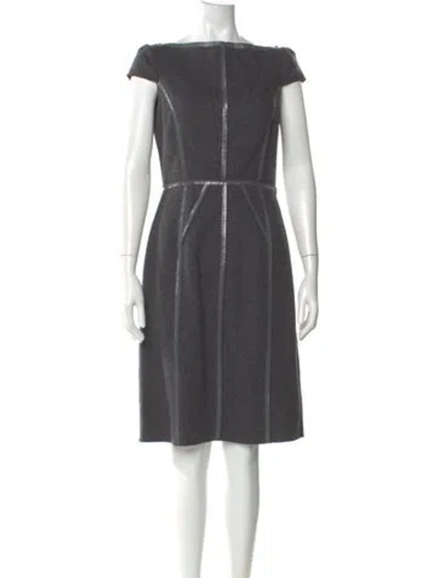 Pre-owned Prada Vintage Knee-length Dress In Gray