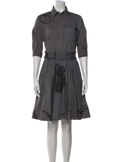 Pre-owned Prada Vintage Knee-length Dress In Gray
