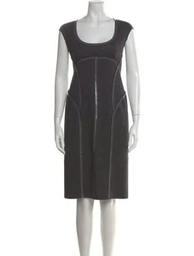 Pre-owned Prada Vintage Knee-length Dress In Gray