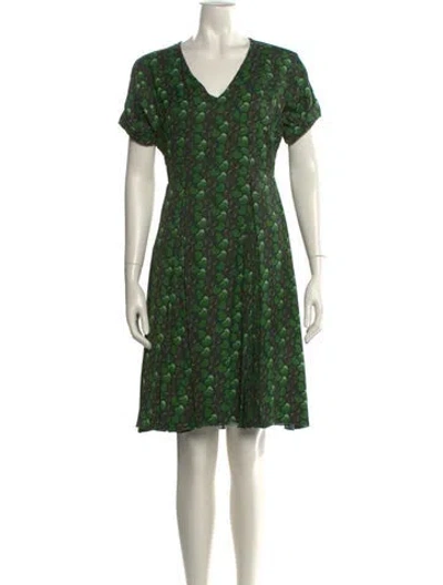 Pre-owned Prada Vintage Knee-length Dress In Green