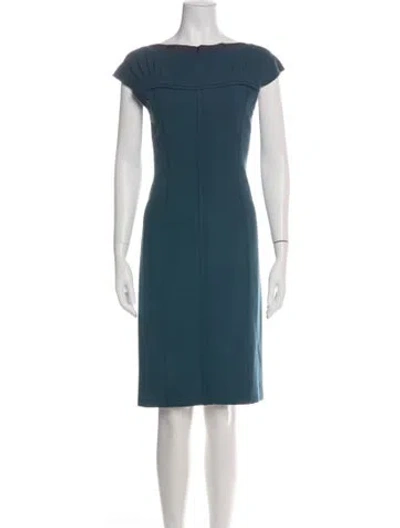 Pre-owned Prada Vintage Knee-length Dress In Green