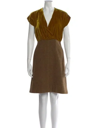 Pre-owned Prada Vintage Knee-length Dress In Green