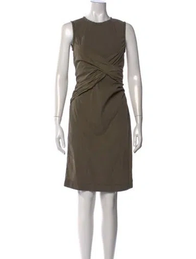 Pre-owned Prada Vintage Knee-length Dress In Green