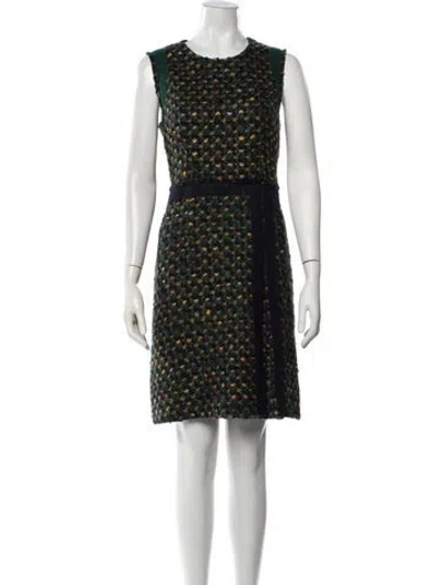 Pre-owned Prada Vintage Knee-length Dress In Green