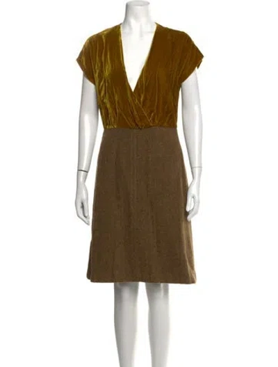 Pre-owned Prada Vintage Knee-length Dress In Green