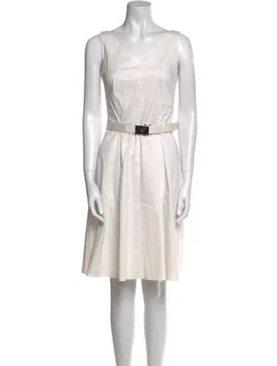 Pre-owned Prada Vintage Knee-length Dress In Neutral