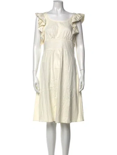 Pre-owned Prada Vintage Knee-length Dress In Neutral