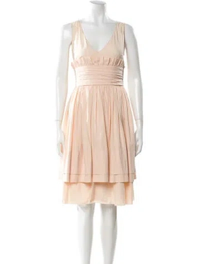Pre-owned Prada Vintage Knee-length Dress In Neutral