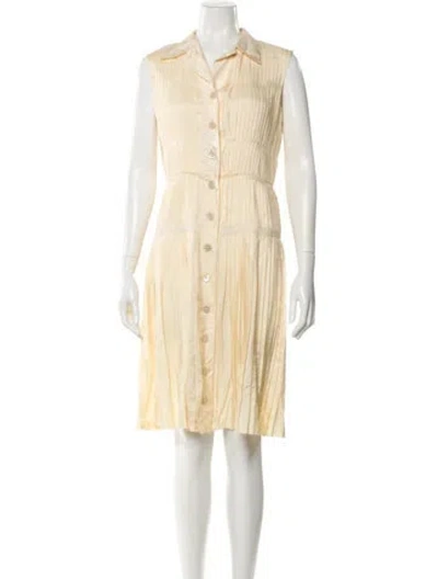 Pre-owned Prada Vintage Knee-length Dress In Neutral