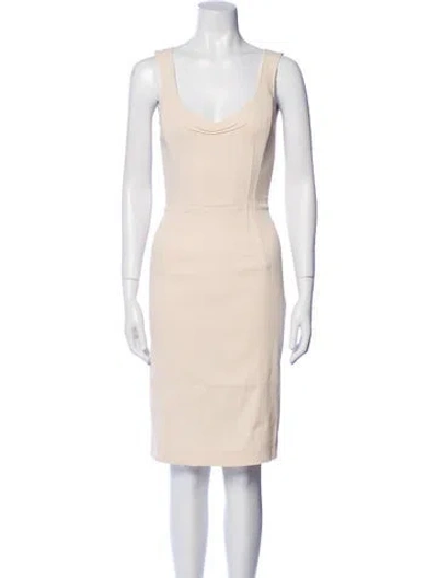 Pre-owned Prada Vintage Knee-length Dress In Neutral
