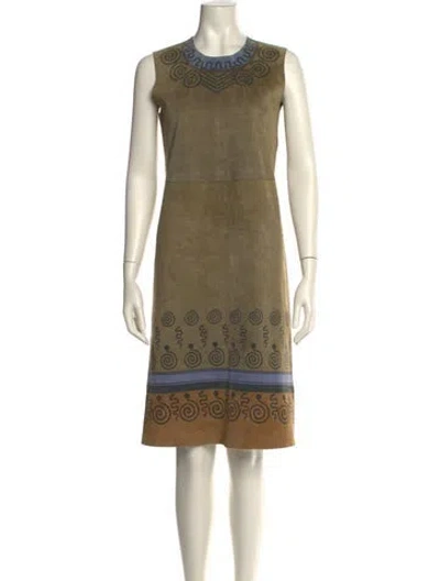 Pre-owned Prada Vintage Knee-length Dress In Neutral