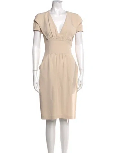 Pre-owned Prada Vintage Knee-length Dress In Neutral