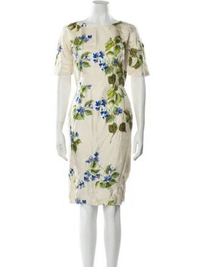 Pre-owned Prada Vintage Knee-length Dress In Neutral