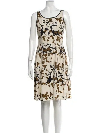 Pre-owned Prada Vintage Knee-length Dress In Neutral