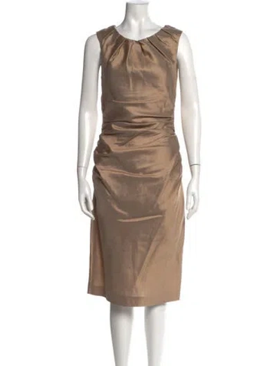 Pre-owned Prada Vintage Knee-length Dress In Neutral