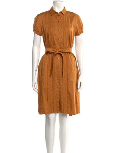 Pre-owned Prada Vintage Knee-length Dress In Orange
