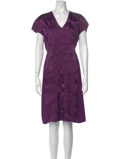 Pre-owned Prada Vintage Knee-length Dress In Purple