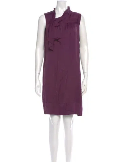Pre-owned Prada Vintage Knee-length Dress In Purple