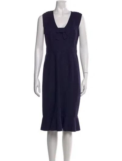 Pre-owned Prada Vintage Knee-length Dress In Purple